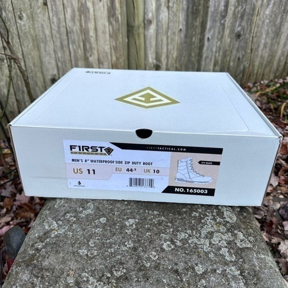 First Tactical Men’s 8” Waterproof Side Zip Duty Boots - Size 11 (NWT) - Picture 15 of 15